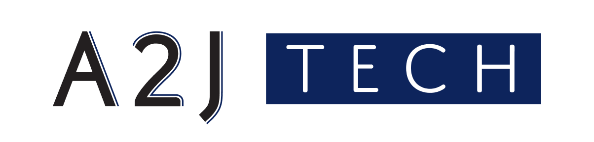 A2J Tech logo dark logo